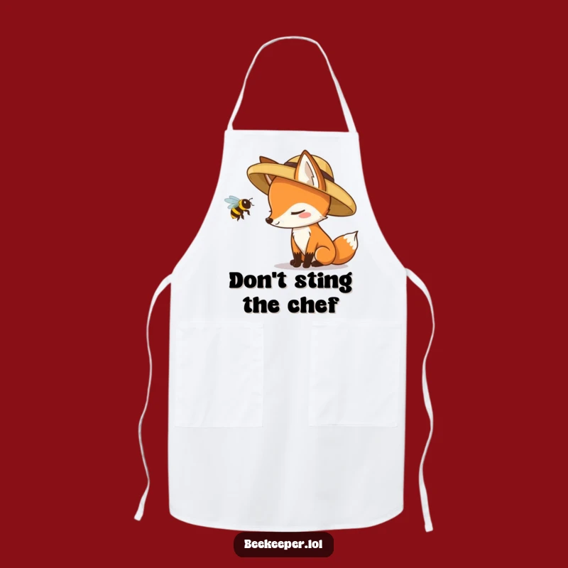 Funny Fox Bee Apron: Cook with Curiosity & Hilarious Style