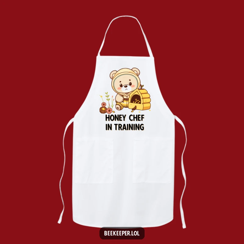 Funny Bear Beekeeper Apron: Cook with Curious Charm!