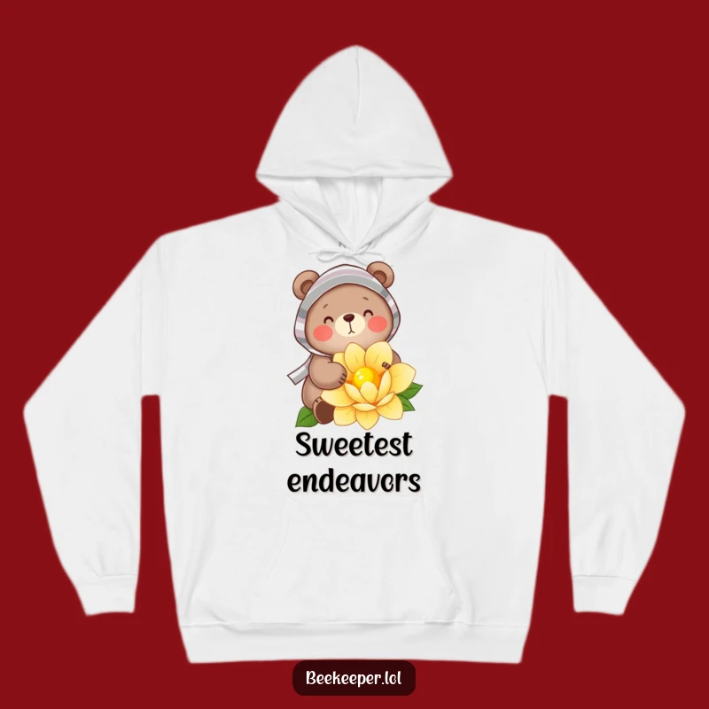 Funny Bear Beekeeper Hoodie: Cozy Cheer for Nectar Enthusiasts