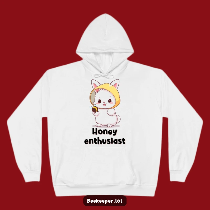 Cozy Funny Bunny Beekeeper Hoodie: Warm Hugs and Humor!