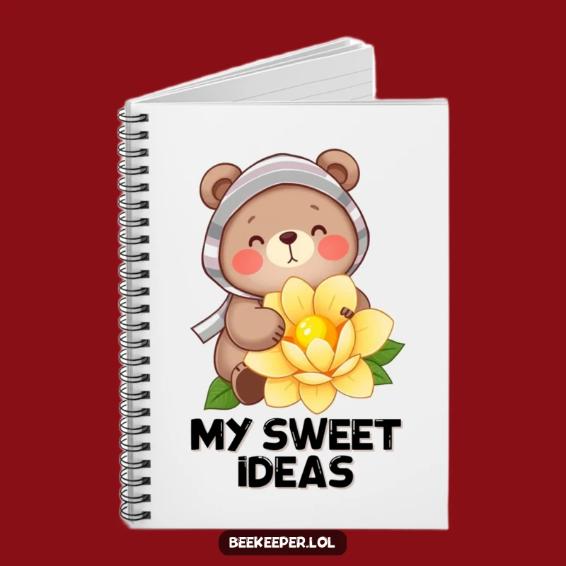 Funny Bear Beekeeper Notebook: Jot Down Sweetness on This Nectar Quest