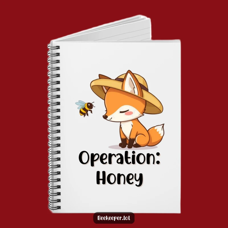 Funny Fox Bee Notebook: Jot Down Thoughts with Witty Wildlife Notes