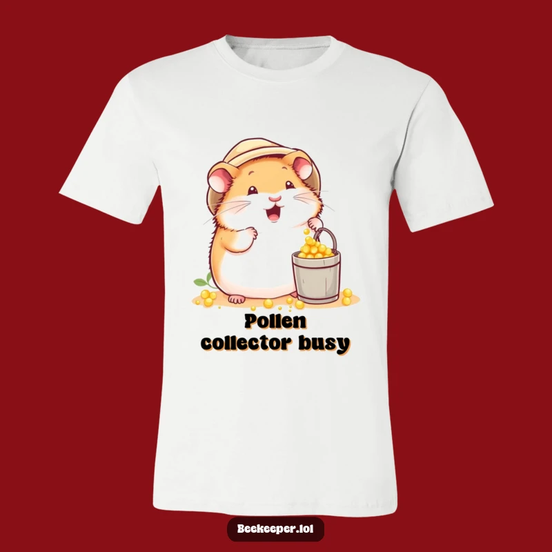 Funny Hamster Beekeeper T-Shirt: Wear Your Busy Bee Energy!