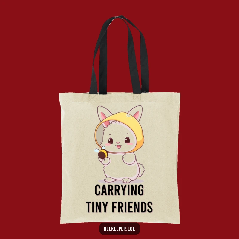 Funny Bunny Beekeeper Tote Bag: Carry Your Essentials with Sweetness!